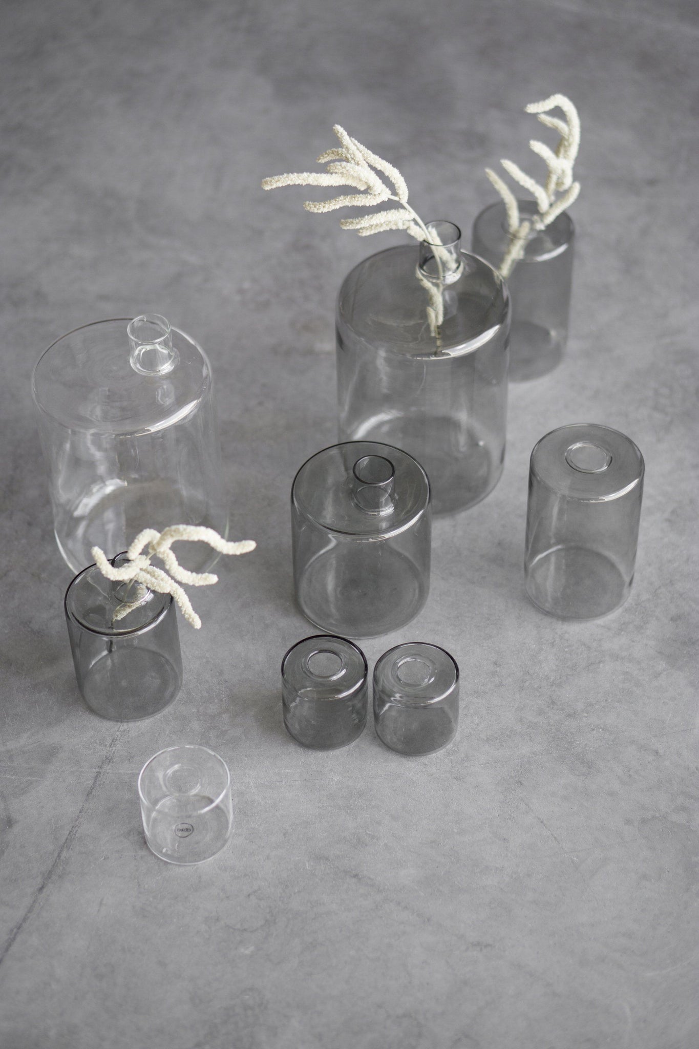 Glass vase small - Color smoke